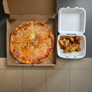 16" Cheese Pizza Plus 10 Buffalo Wings